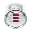 52mm Voltage Oil Pressure Water Temp Gauge Red Backlight Waterproof Digital Water Temp Oil Pressure Voltmeter for Boat