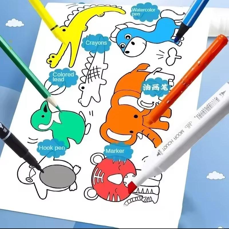 30*89cm Rolos de Grafite para Crianças Extra Longo Jardim de Infância Bebê Rolo Colorido Ferramenta de Desenho Papel Brinquedos Educacionais