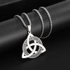 European and American Nordic Viking Stainless Steel Necklace Men and Women Necklace Retro Rune Pendant