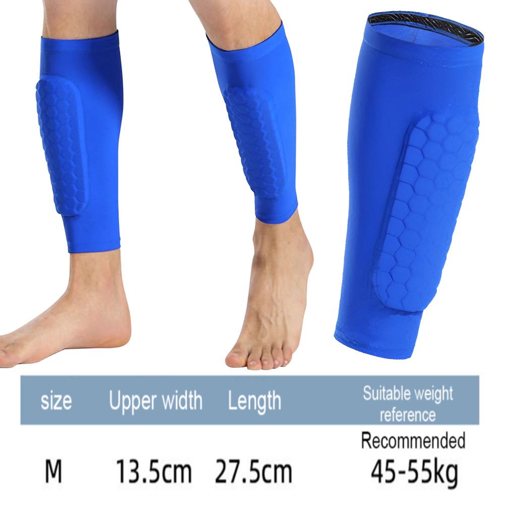 

Soccer Shin Guards Calf Compression Sleeve Comfortable Calf Protection Sleeve Non Slip with Honeycomb Pad for Cycling Running