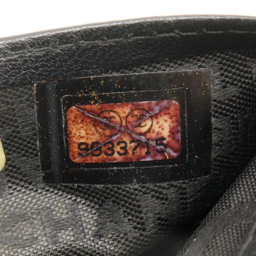 CHANEL icon Purse COCO Mark NO5 black Calfskin Women Used