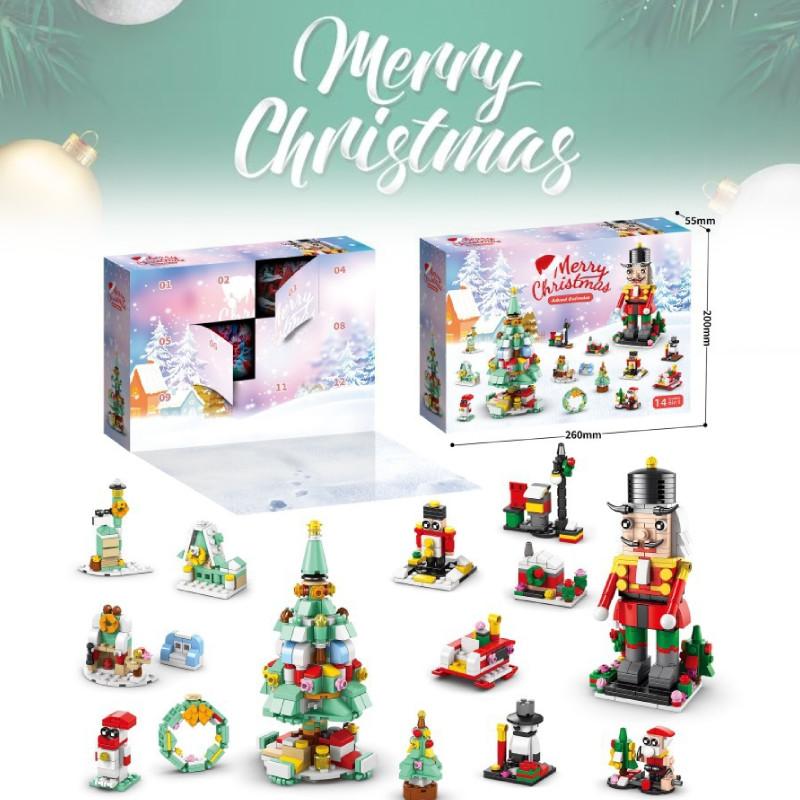 Engaging Compatible Lego Christmas Block Set With 24 Boxes And 400 To 800 Pieces
