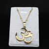 Buddhist OM Mala Yoga Chakra Stainless Steel Chain Necklace for Women Gold Color Buddha Necklace Jewelry Gift collares N1102S02