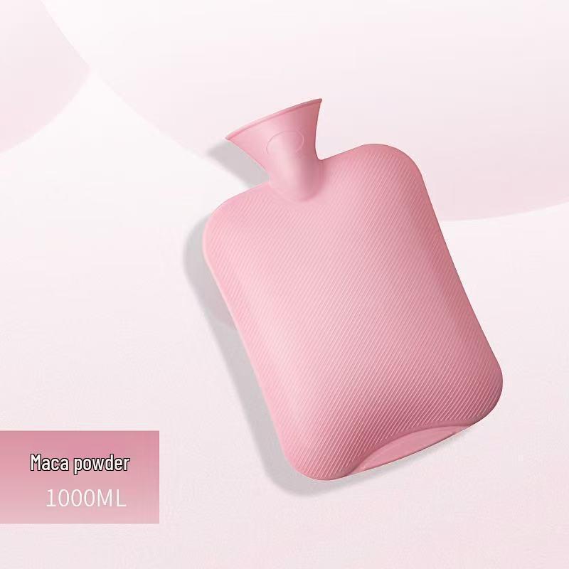 Thickened Explosion-Proof PVC Hot Water Bottle with Cloth Cover, Portable and Available in All Sizes 1000ml