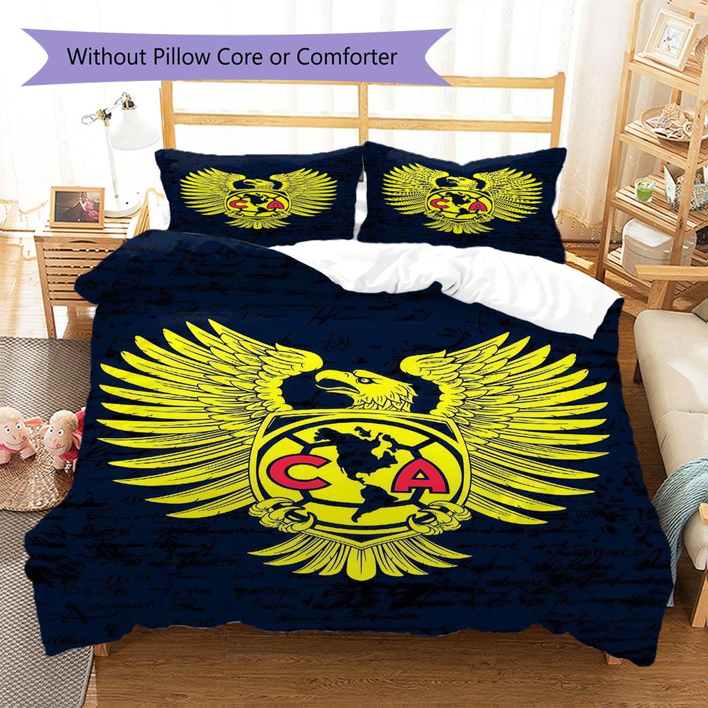 Club America Pattern Bedding,Quilt Set Quilt Cover Pillowcase Home Birthday Gift(1 * duvet cover + 2 * pillowcase, without core)
