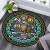 Wild Cats Symbols Round Area Rug Under Office Chairs Bedroom Living Room Home Decor