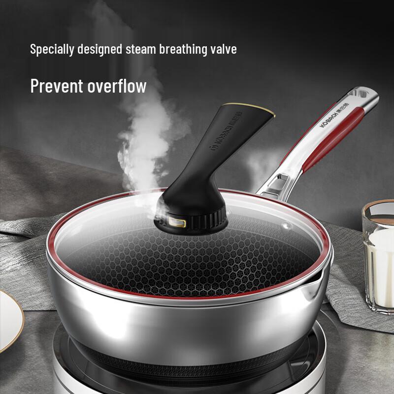 Kangbah 5th Gen 316L Stainless Steel Honeycomb Non-stick Frying Wok