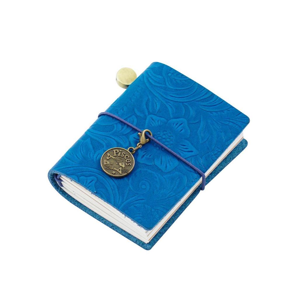 Cross-border Traveler's Mini Loose-leaf Cowhide Pocket Journal