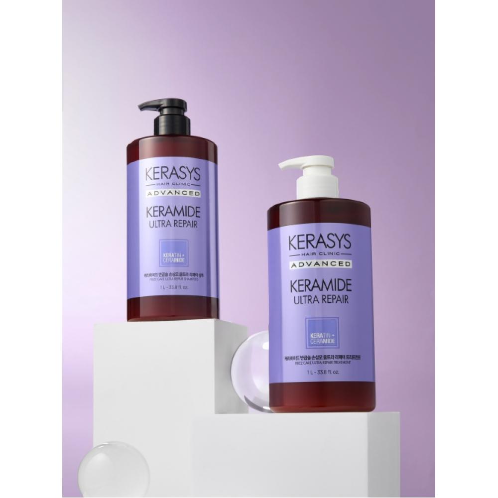 

Kerasys [специальная выставка для поврежденных волос] Керамидный шампунь для полукудрявых волос Ультра-восстанавливающий + кондиционер 1л Набор NONE