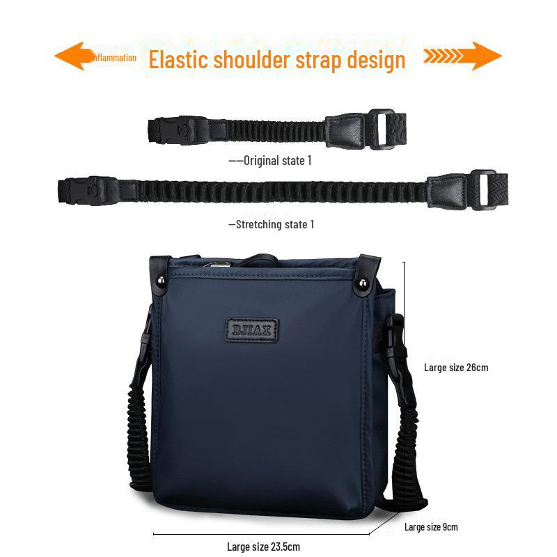 Geantă de umăr impermeabilă pentru bărbați Baojiaxi din pânză Oxford - Rucsac casual și geantă messenger