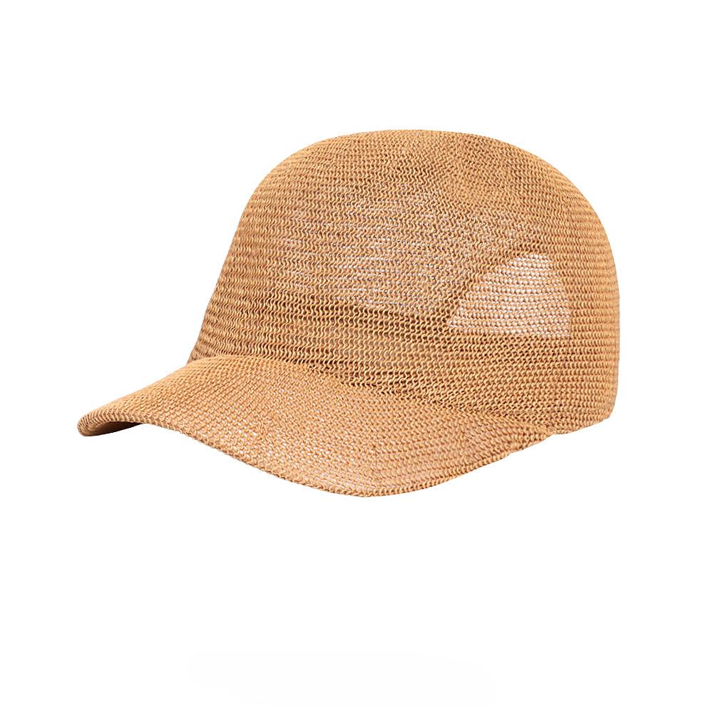 

Дышащая шляпа от солнца из соломы, женская летняя защита от солнца, кепка с козырьком, бейсболка, повседневная шляпа для верховой езды, уличная шляпа от солнца adjustable хаки