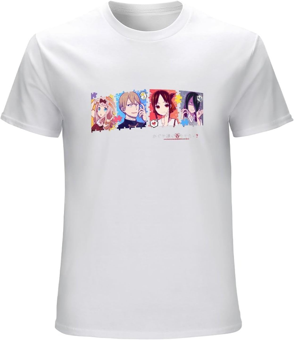 Kaguya-Sama Love is War Men s T-Shirt Unisex Mens Tees XL белый