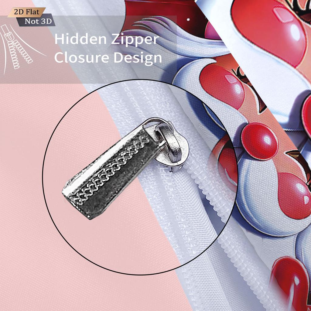 3-teiliges rotes Weihnachtsmann-Druck Bettwäscheset ohne Chips Weich und bequem Schlafsaal Schlafzimmer Mehrere Größen Maschinenwaschbar