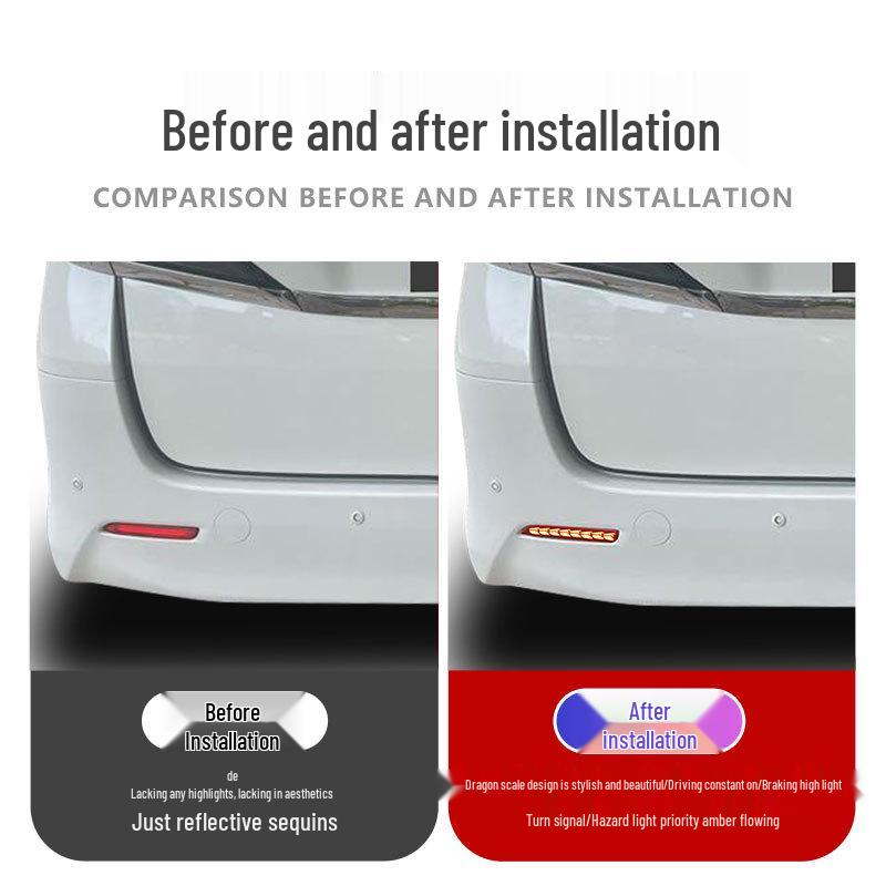 Alphard/Vellfire 20 Series Rear Bumper Light: Brake, Daytime Running, Flowing Turn Signal