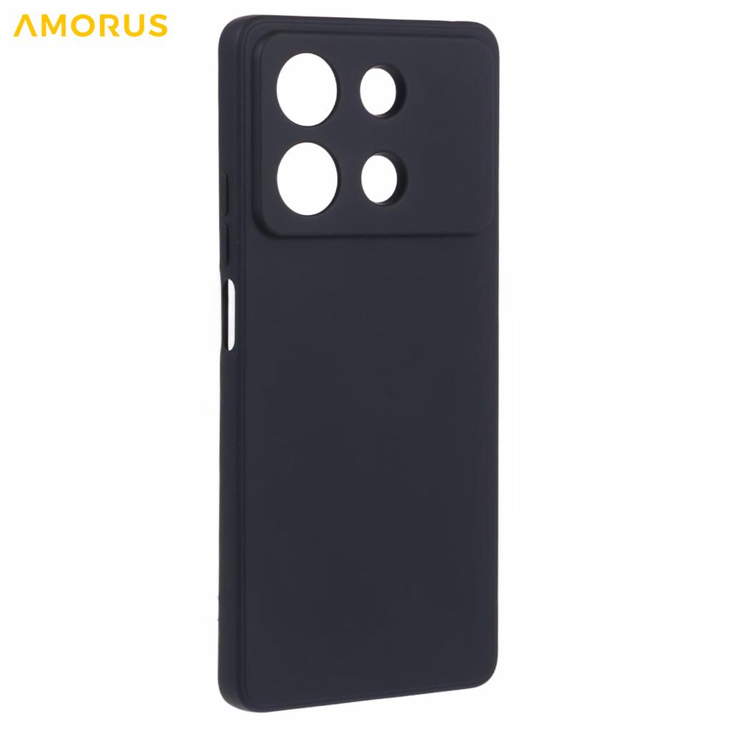 For Xiaomi Redmi Note 13R Pro 5G Case Precise Cutouts TPU Fiber Lining Shockproof Phone Cover