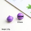 22mm Painted Candy Color Metal Bells for DIY Jewelry, Keychains, Ornaments, and Small Pet Accessories.