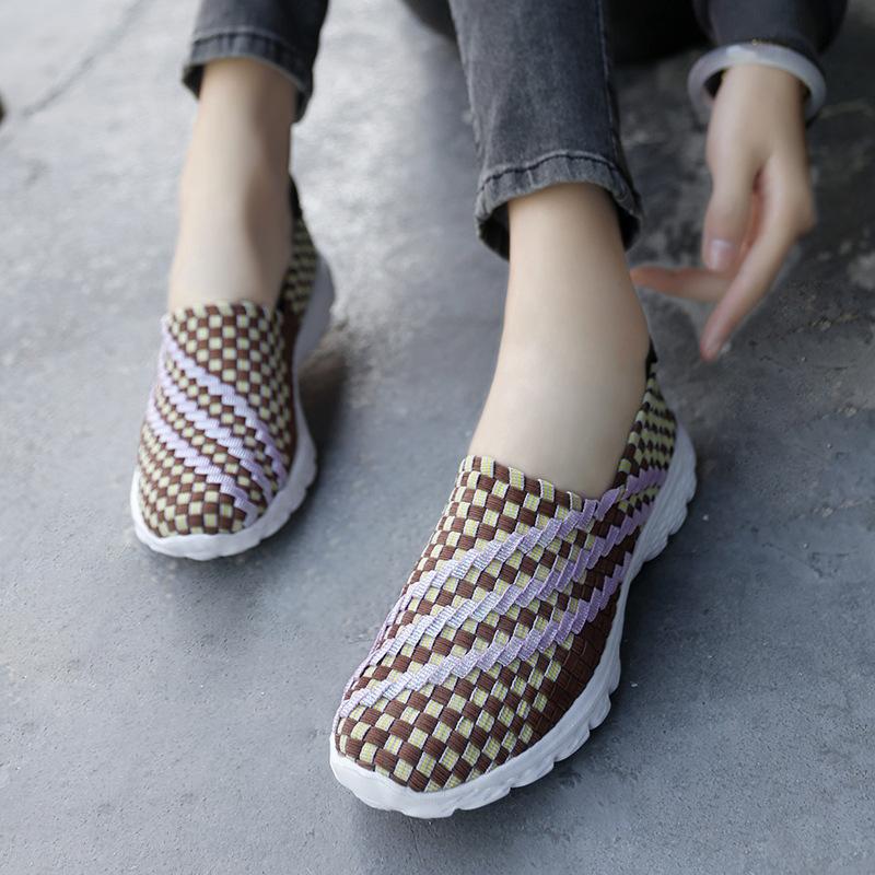 Large Size Handwoven Shoes Platform Casual Shoes Women's Shoes Sports Casual Shoes Student Sports Shoes Travel Shoes