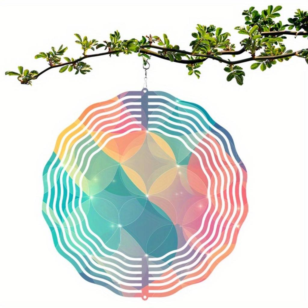 10 Inch Wind Chime with 360 Rotating Hook for Garden Balcony Patio Decor No Battery Needed Perfect Gift for Spring Summer