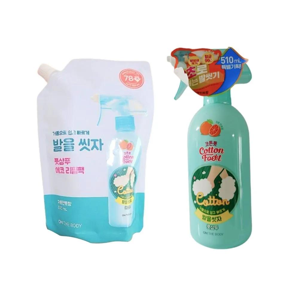 

ON THE BODY Let s Wash Our Feet Foot Shampoo Grapefruit Scent 2 x 385ml + 2 x 500ml Refills