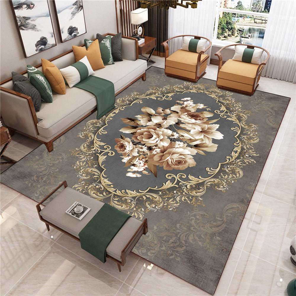 New Chinese Style Living Room Carpet Chinese Style Sofa Coffee Table Mat Bedside Classical Style Carpet
