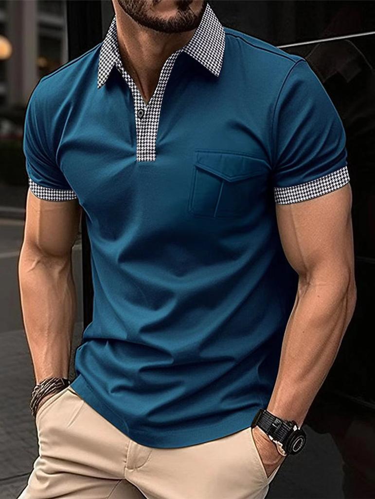 New Men's Short-sleeved Polo Shirts for Spring and Summer