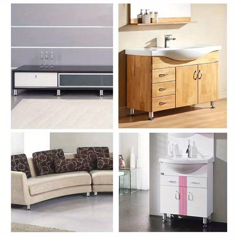 4 buc Picioare Metalice Reglabile pentru Mobilă, Picioare Cabinet, Suport de Înlocuire pentru Pat, Scaun