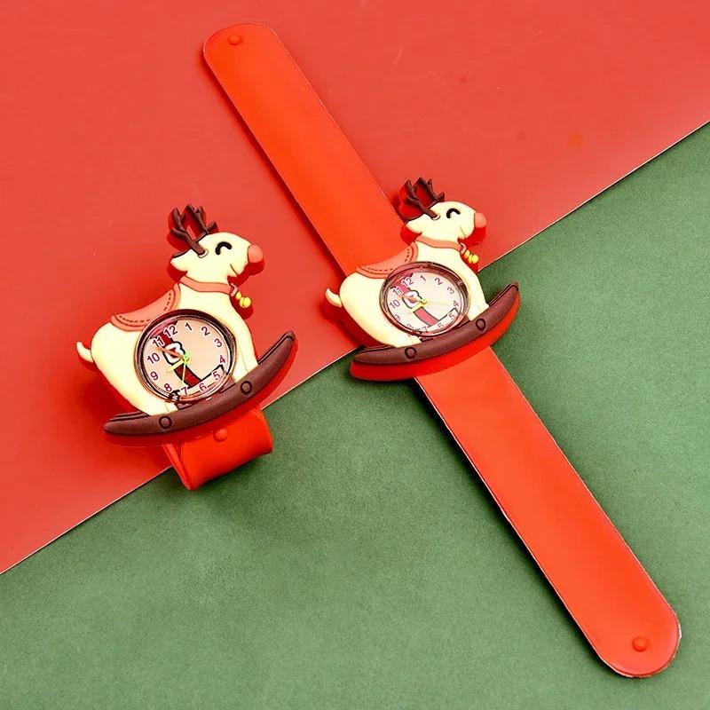 1-10PCS Christmas Gift Cartoon Pop Circle Watch Kindergarten Class Birthday Sharing Gift Electronic Watch