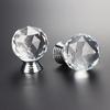 Crystal Cabinet Knobs with Screws Decorative Crystal Glass Dresser Knobs for Dresser Drawers Cupboard