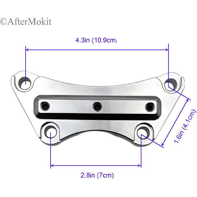 

Replacement Handlebar Riser Top Clamp for 1993-2014 Electra Glide Ultra Classic Road Glide Road King Sportster Street Glide Ultra Limited Anti Slip