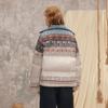 UNIFREE Women's Fair Isle Down Puffer Jacket
