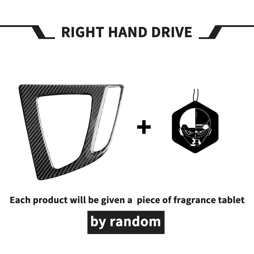 Carbon Fiber Gear Box Panel Cover Trims Easy To Install Stylish Decoration Beautiful Decoration As Shown