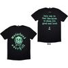 Motorhead Unisex T-Shirt: Overkill Lyric (Black) (Back Print) (Small)