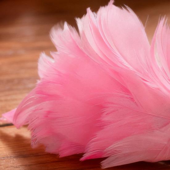 Pink Flamingo Feather Hair Clip Soft Imitation Feathers Metal Clip Pink Theme Hair Pin Summer Decor Hair Accessories