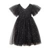2025 Summer Star Mesh Princess Dress - Children's Gauze Skirt for Big Kids, 430g