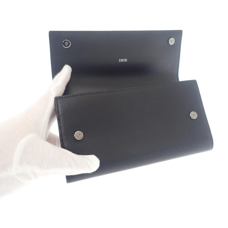 Dior 2ESBC312CDI_H00N Purse Black Calfskin Mens