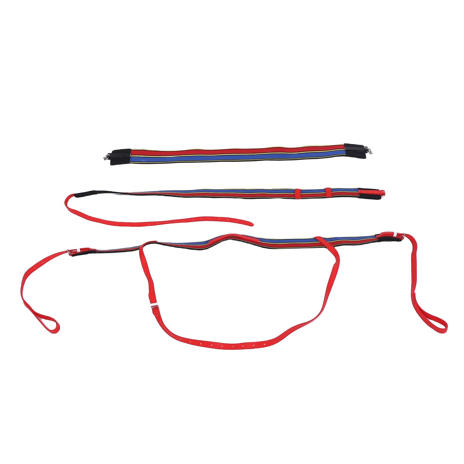 

3Pcs Equestrian Belts Elastic Stretchable Girth Belt Chest Belt Set Horse Racing Equipment Gear Accessories