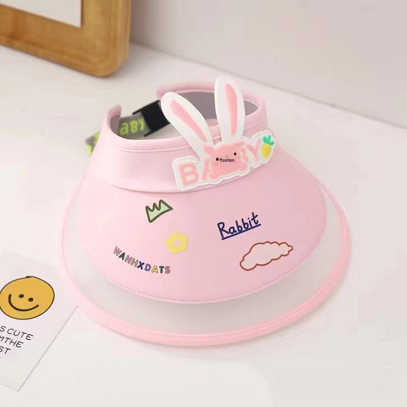 Kids' Rabbit Ear UV Protection Sun Hat - Spring/Summer Visor for Boys & Girls