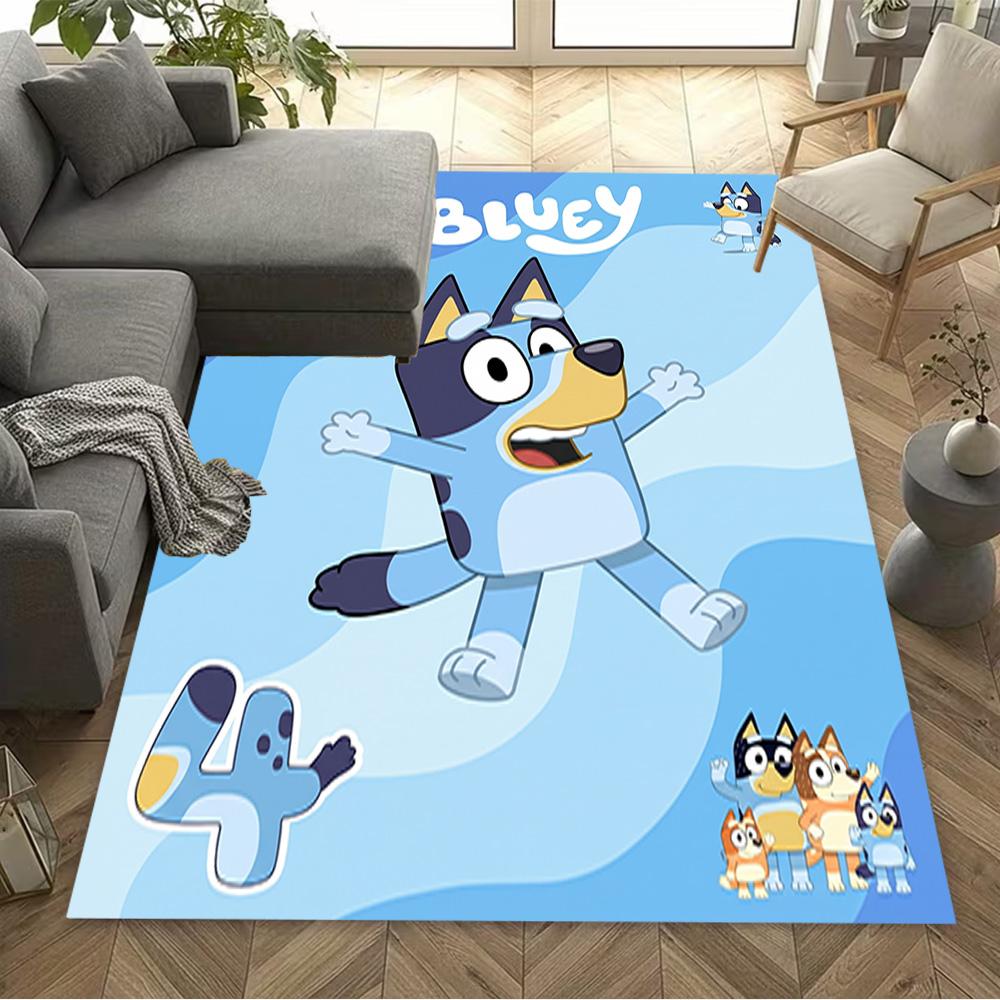 Bluey Bingo Adventure Carpet Perfect for Decorate room Entryway Dining Room Kitchen Antislip Carpet Decorate Offices Perfect Gift for Women/Men