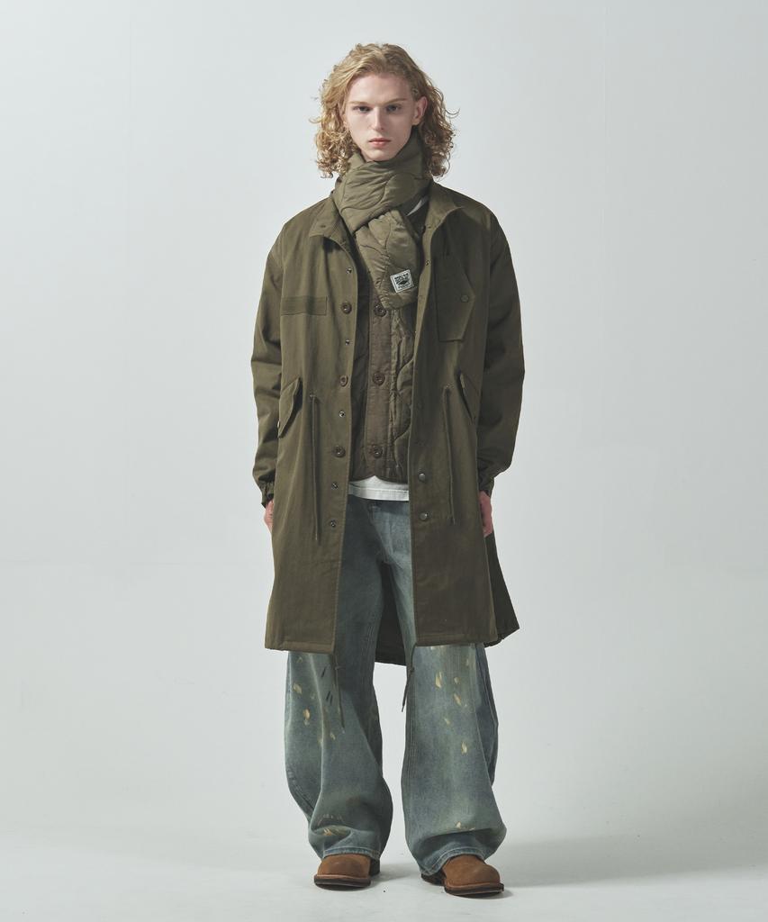 Ecorr [3-In-1 Muffler Set] Outpost Fishtail Parka_Khaki