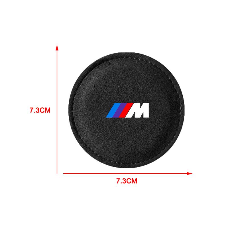 M Logo Car Coaster Water Cup Seat Cushion Anti Slip Pad For BMW X6 X1 X2 X3 X4 X5 X7 E46 E39 E90 E36 E60 E34 E30 F30 E71 F10 F10 F11 F30 E34 E92