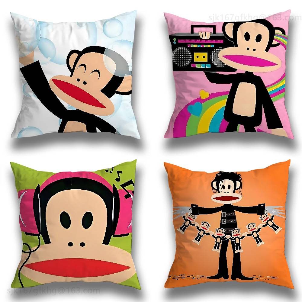 Funny P_Paul F_Frank Pillow Case Pillow Case Living Room Sofa Cushion Cover Suitable For Home Bedroom Room Decoration