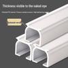 OIMG Straight Curtain Track Rod, Single Top Mount, 0.6m (3-Pack)
