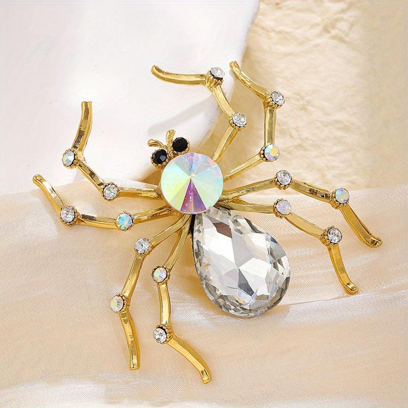Exaggerated Classic Design Spider Brooches Pins For Women Men