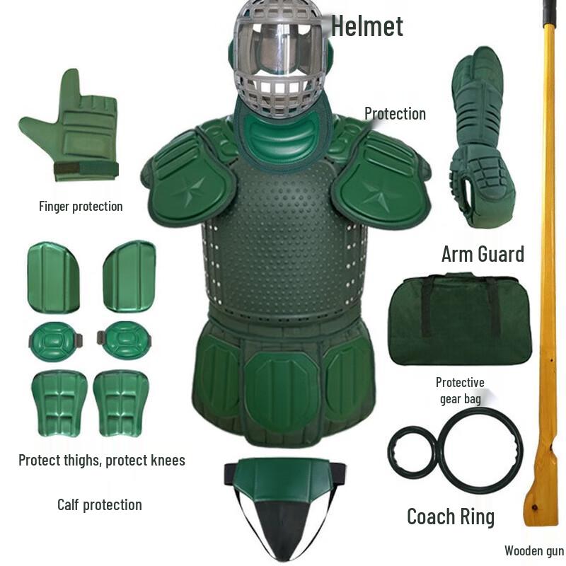 WEZHO 9-Piece Combat Protective Gear Set