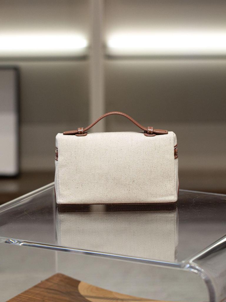 2025 Sommer Damen LP19 Canvas Rindsleder Patchwork Hand-Crossbody-Tasche