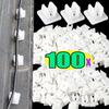 50/100PCS Screw Fixed Clips Cable Holder Mini Desktop Data Line Organizer Clip Silicone Wire Manager Home Office Wire Fixer Clip