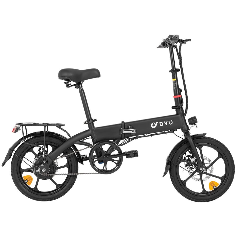 DYU A1F Pro Elektrinis dviratis suaugusiems 250W bešepetis variklis 36V 7.5AH ličio baterija Sulankstomas e-dviratis 16 colių padanga Mini miesto elektrinis dviratis