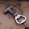 Fashion Vintage Viking Thor's Hammer Bottle Opener Punk Stainless Steel Nordic Rune Corkscrew Cool Gift Accessories