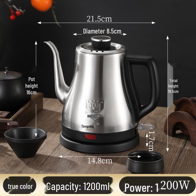 

Tengxingxiang 304 Stainless Steel Electric Kettle with Auto Power-Off for Home and Hotel Use 1.2L естественный
