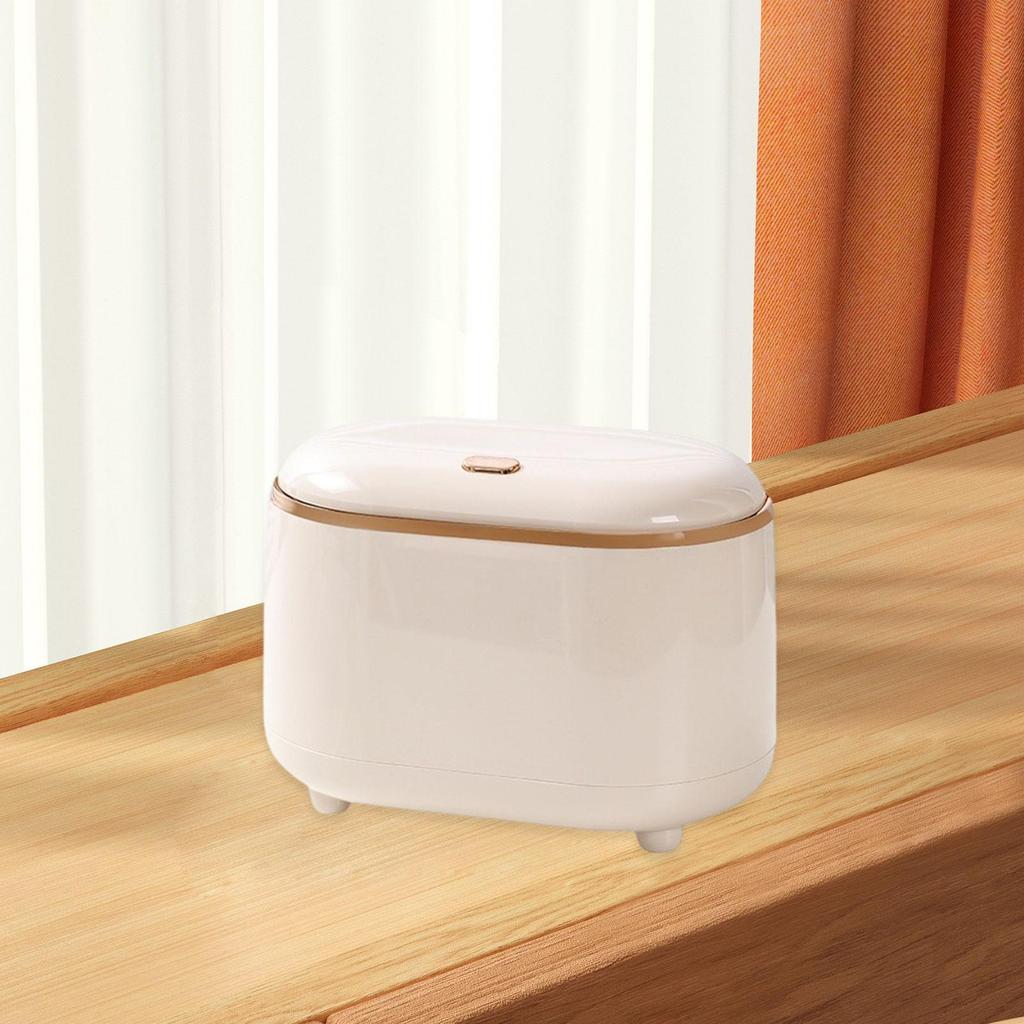Tabletop Trash Can Compact Press Type Practical Storage Bin Small Storage Basket Coffee Table Bin for Bedroom Home Countertop